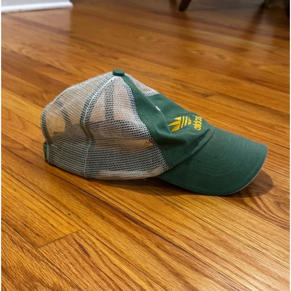 Vintage Adidas Trucker Mesh Hat Trefoil Y2K - Picture 5 of 8